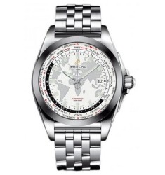 Breitling Galactic Unitime Stainless Steel WB3510U0/A777/375A Replica