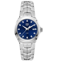 Tag Heuer Link Blue Diamond Dial Ladies Imitation