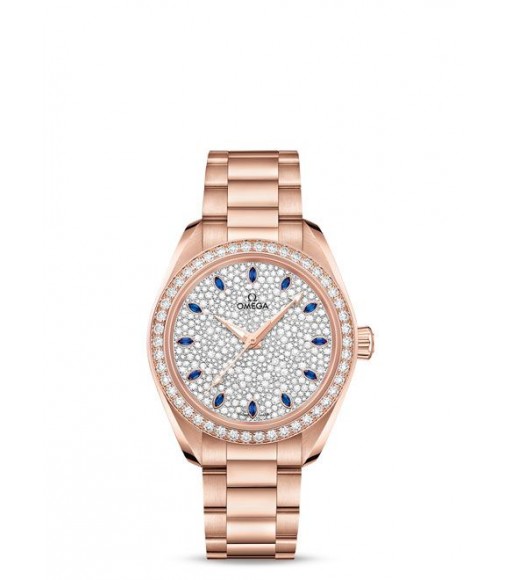 OMEGA De Ville Steel Diamonds 424.10.33.20.52.001 fake watch
