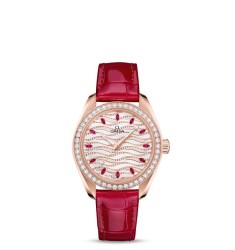 OMEGA De Ville Steel/red gold Diamonds 424.23.33.20.52.002 fake watch