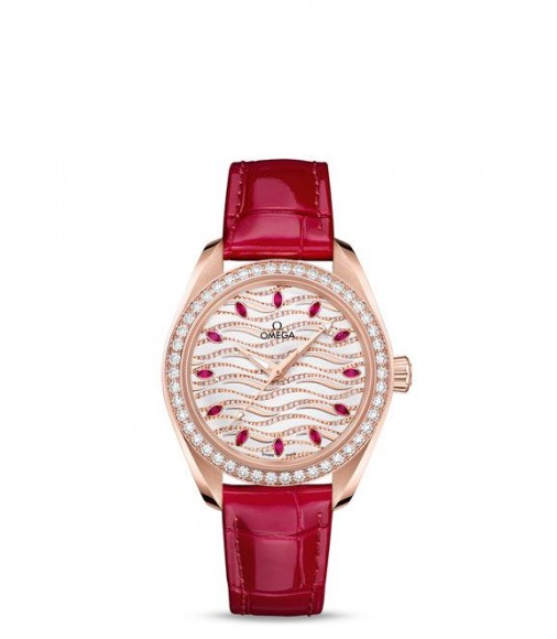 OMEGA De Ville Steel/red gold Diamonds 424.23.33.20.52.002 fake watch
