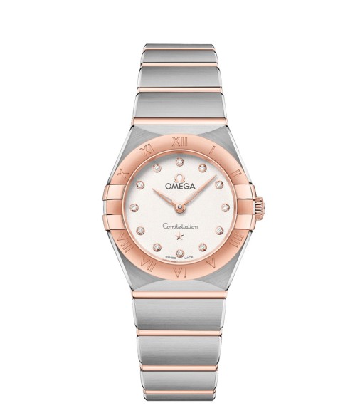 OMEGA Constellation Steel Sedna Gold Diamonds Replica Watch 131.20.25.60.52.001