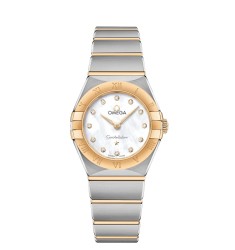 OMEGA Constellation Steel yellow gold Diamonds Replica Watch 131.20.25.60.55.002