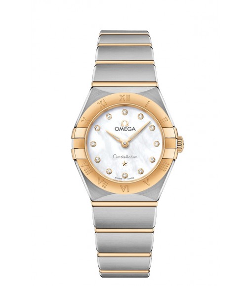 OMEGA Constellation Steel yellow gold Diamonds Replica Watch 131.20.25.60.55.002