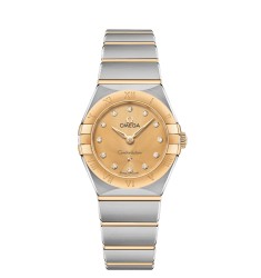 OMEGA Constellation Steel yellow gold Diamonds Replica Watch 131.20.25.60.58.001