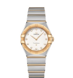 OMEGA Constellation Steel yellow gold Diamonds Replica Watch 131.20.28.60.52.002