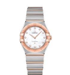 OMEGA Constellation Steel Sedna Gold Diamonds Replica Watch 131.20.28.60.55.001