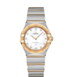 OMEGA Constellation Steel yellow gold Diamonds Replica Watch 131.20.28.60.55.002