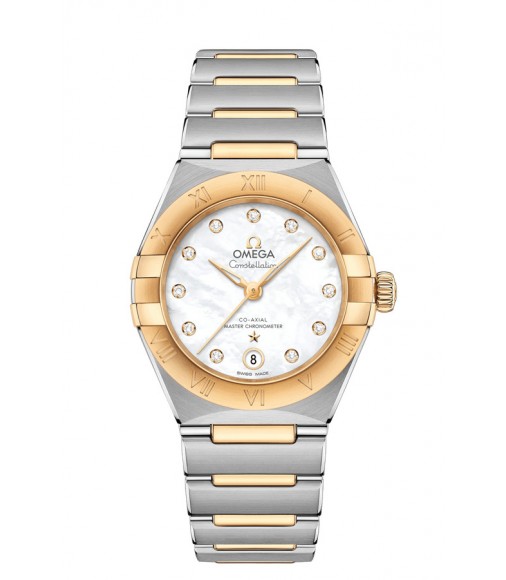 OMEGA Constellation Steel yellow gold Anti-magnetic Replica Watch 131.20.29.20.55.002