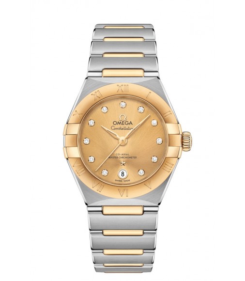 OMEGA Constellation Steel yellow gold Anti-magnetic Replica Watch 131.20.29.20.58.001