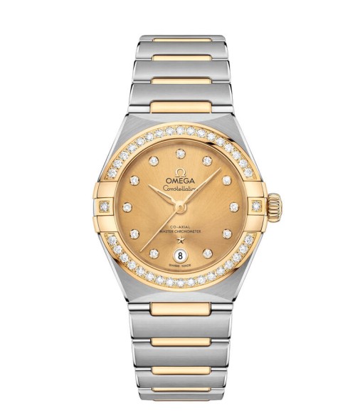 OMEGA Constellation Steel yellow gold Anti-magnetic Replica Watch 131.25.29.20.58.001