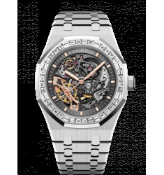 Fake Audemars Piguet Royal Oak 41 Double Balance Wheel Openworked White Gold/Diamond 15412BC.ZZ.1220BC.01