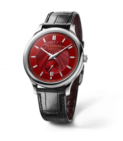 Chopard L.U.C XPS 1860 Red Carpet Edition Red Dial Black Leather Limited Edition Men's replica watch
