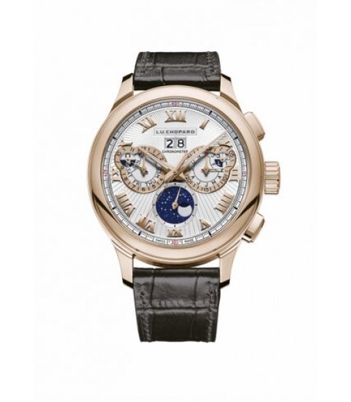 Chopard L.U.C Perpetual Chrono Rose Gold/Silver replica watch