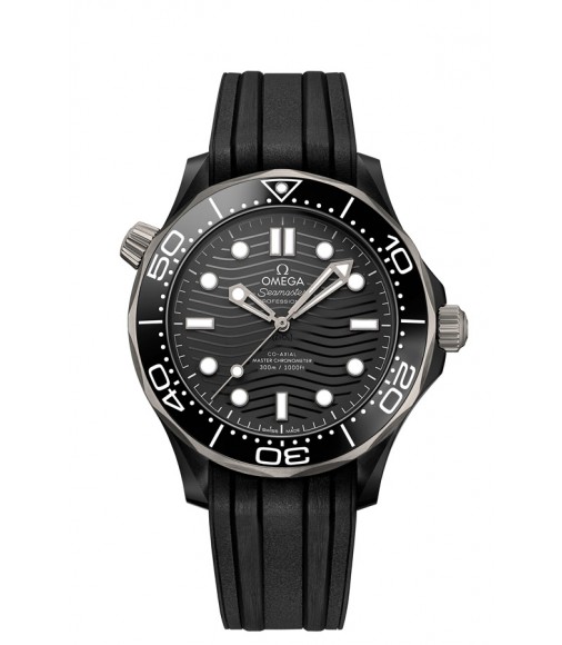 OMEGA Seamaster Black ceramic Anti-magnetic Replica Watch 210.92.44.20.01.001