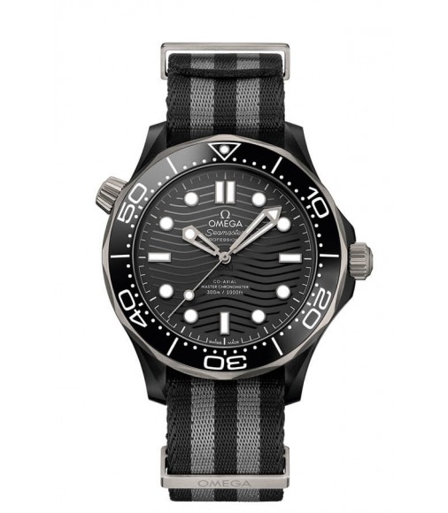 OMEGA Seamaster Black ceramic Anti-magnetic Replica Watch 210.92.44.20.01.002