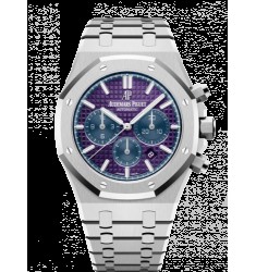 Copy Audemars Piguet Royal Oak Chronograph 41 Platinum/One Night for One Drop 26338PT.OO.1220PT.01