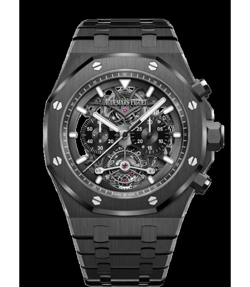 Replica Audemars Piguet Royal Oak Tourbillon Chronograph Openworked 26343CE.OO.1247CE.01