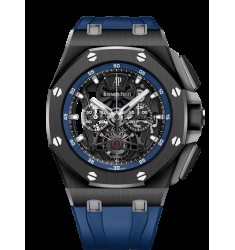 Fake Audemars Piguet Royal Oak Offshore Tourbillon Chronograph Openworked Ceramic/Rubber 26407CE.OO.A030CA.01