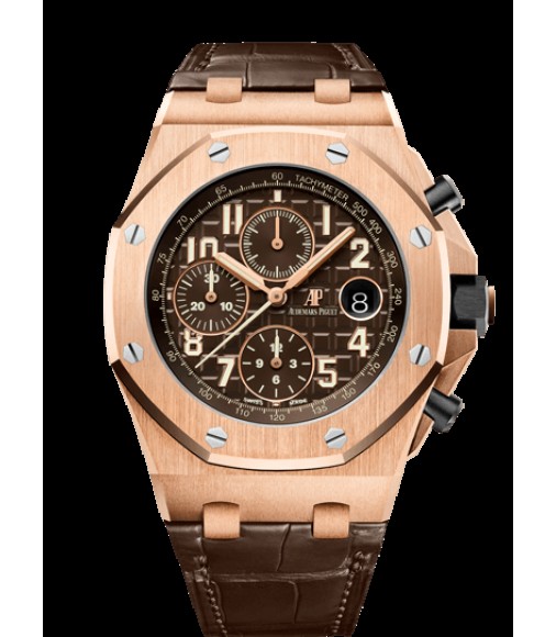 Fake Audemars Piguet Royal Oak Offshore Chronograph 42mm Pink Gold Watch 26470OR.OO.A099CR.01