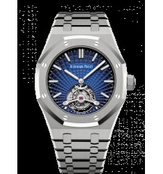 Copy Audemars Piguet Royal Oak Ultra Thin Tourbillon Titanium/Smoked Blue Evolutive/Yoshida 26522TI.OO.1220TI.01