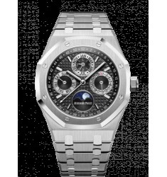 Copy Audemars Piguet Royal Oak Perpetual Calendar 41 Platinum/Black 26597PT.OO.1220PT.01