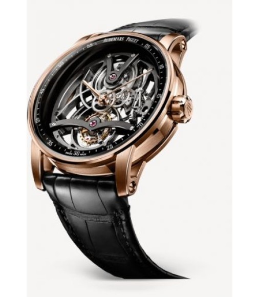 Replica Audemars Piguet CODE 11.59 Tourbillon Openworked Red Gold/Black 26600OR.OO.D002CR.01