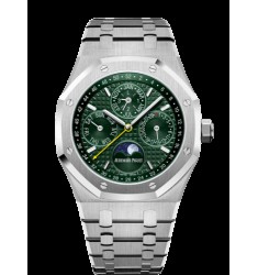 Fake Audemars Piguet Royal Oak Perpetual Calendar 41 Stainless Steel/Green watch 26606ST.OO.1220ST.01