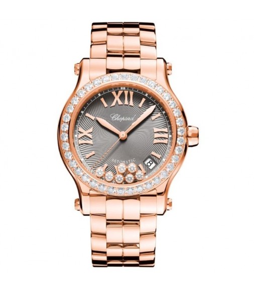 Chopard Happy Sport 18ct Rose Gold And Diamond 274808-5015 replica watch