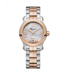 Chopard Happy Sport 18K Rose Gold & Stainless Steel & Diamonds 278573-6019