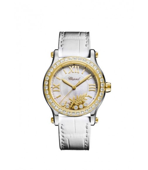 Chopard Happy Sport Cannes 2018 Happy Palm Automatic White Dial Diamonds Unisex replica watch