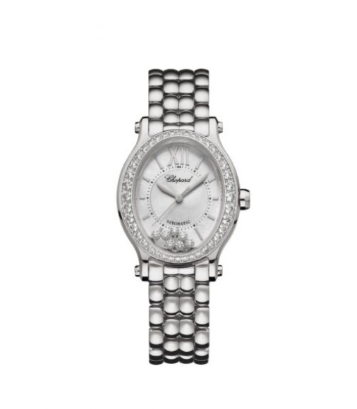 Chopard Happy Sport Oval Stainless Steel And Diamonds replica watch