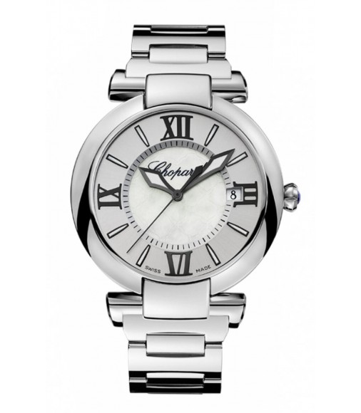 Chopard Imperiale Automatic 36mm Mother of Pearl Diamond Leather Strap Women's replica watch