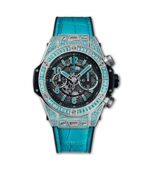 Copy Hublot Big Bang Unico White Gold Paraiba