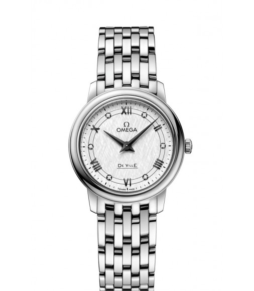 OMEGA De Ville Steel Diamonds Replica Watch 424.10.27.60.52.002