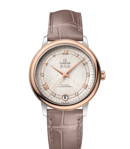 OMEGA De Ville Steel red gold Chronometer Replica Watch 424.23.33.20.52.003