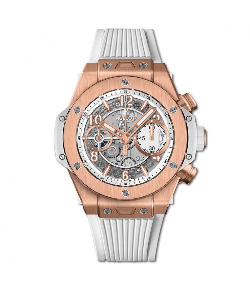 Fake Hublot Big Bang Unico King Gold White 42mm