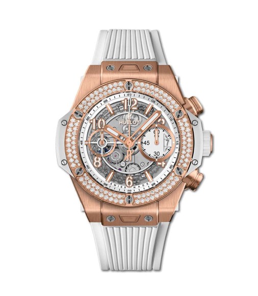 Replica Hublot Big Bang Unico King Gold White Diamonds 42mm