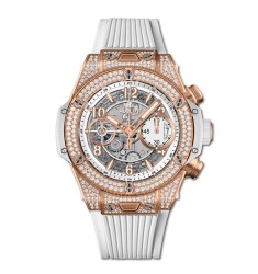 Copy Hublot Big Bang Unico King Gold White Pavé 42mm