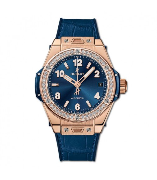 Replica Hublot Big Bang One Click King Gold Blue Diamonds