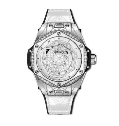 Replica Hublot Big Bang One Click Sang Bleu Steel White Diamonds