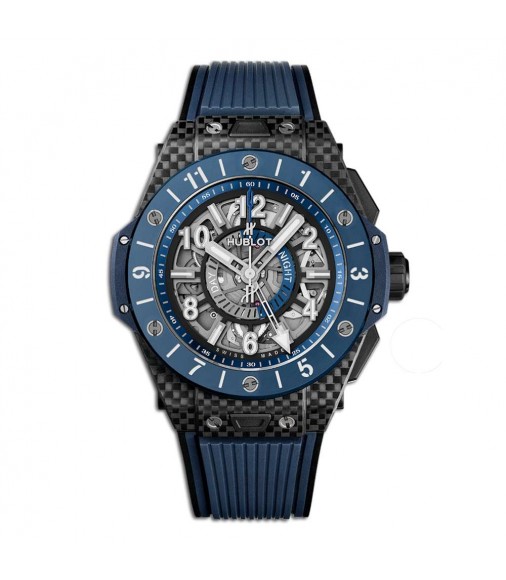 Fake Hublot Big Bang Unico Gmt Carbon Blue Ceramic