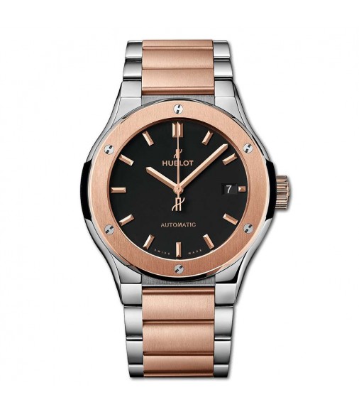 Copy Hublot Classic Fusion Titanium King Gold Bracelet