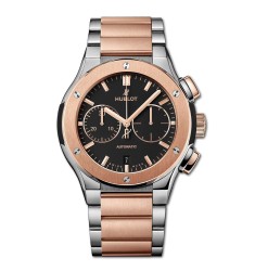 Fake Hublot Classic Fusion Chronograph Titanium King Gold Bracelet