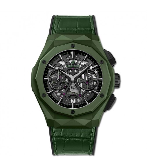 Fake Hublot Classic Fusion Aerofusion Chronograph Orlinski Green Ceramic