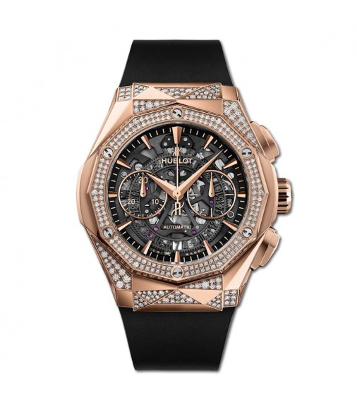 Copy Hublot Classic Fusion Aerofusion Chronograph Orlinski King Gold Alternative Pavé