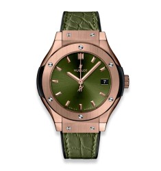 Fake Hublot Classic Fusion Green King Gold 33mm