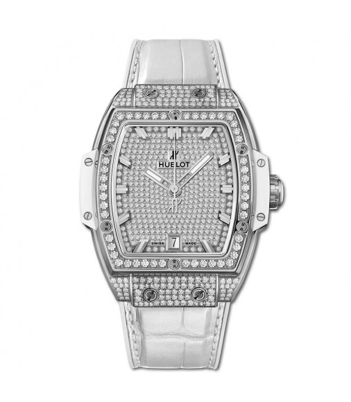 Copy Hublot Spirit Of Big Bang Titanium White Full Pavé