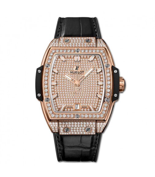 Copy Hublot Spirit Of Big Bang King Gold Full Pavé