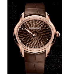 Replica Audemars Piguet Millenary Frosted Gold Philosophique Pink Gold/Brown 77266OR.GG.A823CR.01